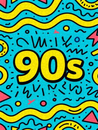 Produktbild: CALVENDO Puzzle P90s Pop Neon Patterns Fresh Pop Culture Fresh Pop Culture | 1000 Teile Lege-Gr&ouml;&szlig;e 64x48cm Foto-Puzzle f&uuml;r gl&uuml;ckliche Stunden