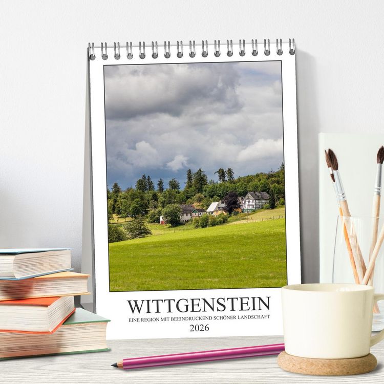 Produktbild: Wittgenstein &ndash; Eine Region mit beeindruckend sch&ouml;ner Landschaft (Tischkalender 2026 DIN A5 hoch), CALVENDO Monatskalender
