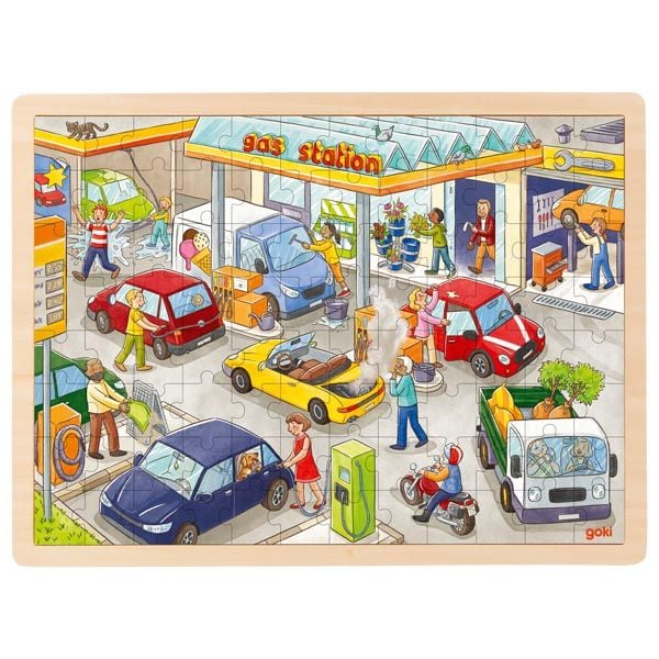 Produktbild: Einlegepuzzle Tankstelle