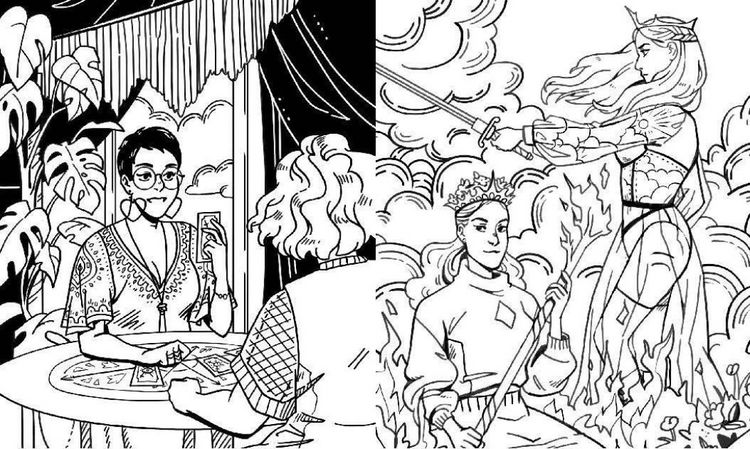 Produktbild: Modern Witch Tarot Coloring Book