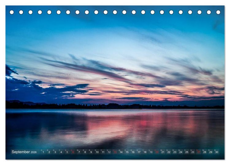 Produktbild: Bodensee zur blauen Stunde (Tischkalender 2026 DIN A5 quer), CALVENDO Monatskalender