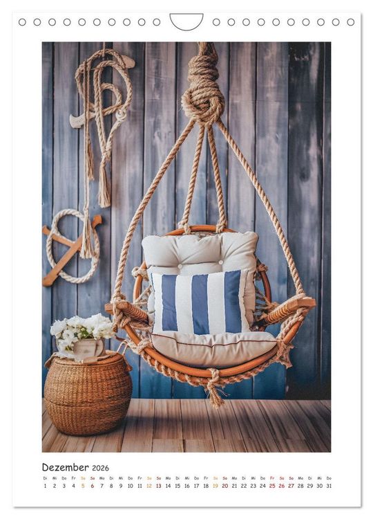Produktbild: Maritimer Charme (Wandkalender 2026 DIN A4 hoch), CALVENDO Monatskalender