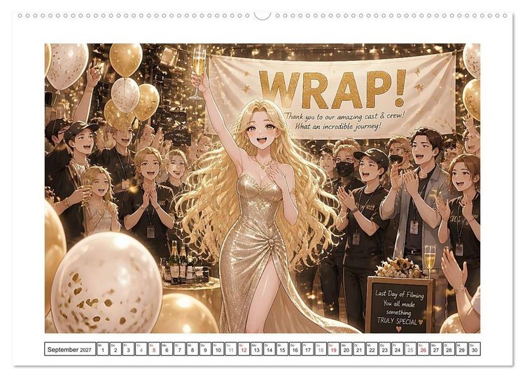Produktbild: Ein K-Drama Sternchen hebt ab (hochwertiger Premium Wandkalender 2027 DIN A2 quer), Kunstdruck in Hochglanz