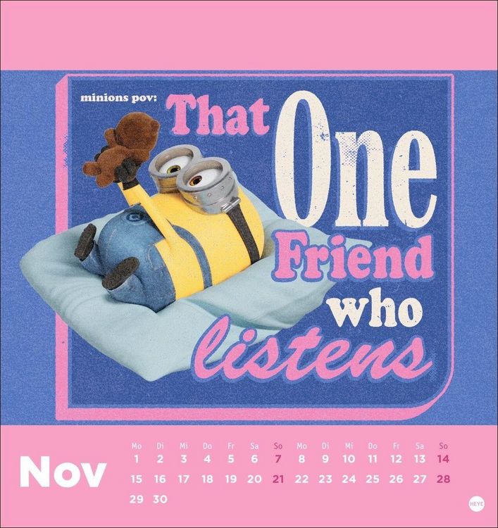 Produktbild: Minions Postkartenkalender 2027