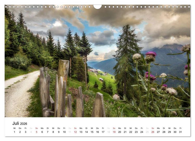 Produktbild: Bergbauernh&ouml;fe im Ultental (Wandkalender 2026 DIN A3 quer), CALVENDO Monatskalender