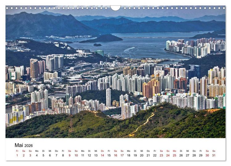 Produktbild: Megacity Hong Kong (Wandkalender 2026 DIN A3 quer), CALVENDO Monatskalender