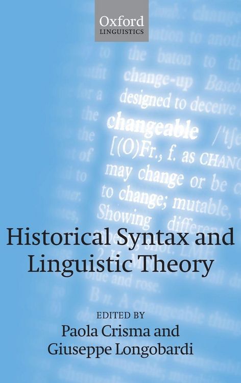 Produktbild: Historical Syntax and Linguistic Theory