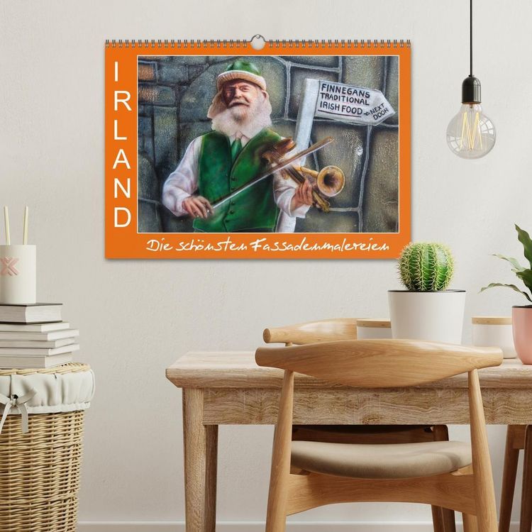Produktbild: IRLAND - Die sch&ouml;nsten Fassadenmalereien (Wandkalender 2026 DIN A3 quer), CALVENDO Monatskalender