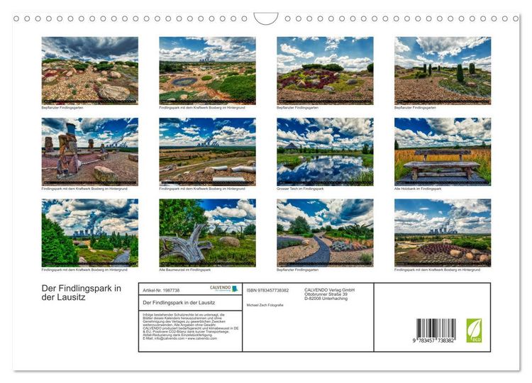 Produktbild: Der Findlingspark in der Lausitz (Wandkalender 2026 DIN A3 quer), CALVENDO Monatskalender