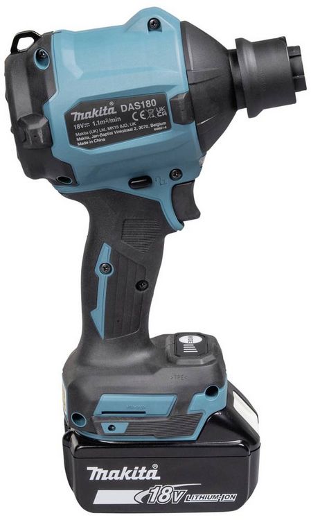 Produktbild: Makita DAS180Z Akku-Gebl&auml;se Luftdurchsatz 1.1 m&sup3;/min Luftgeschwindigkeit 200 m/s Li-Ion 18 V ohne Akku, ohne Ladeger&auml;t