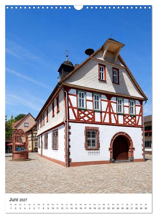 Produktbild: Trebur und die Deutsche Fachwerkstra&szlig;e (Wandkalender 2027 DIN A3 hoch), CALVENDO Monatskalender