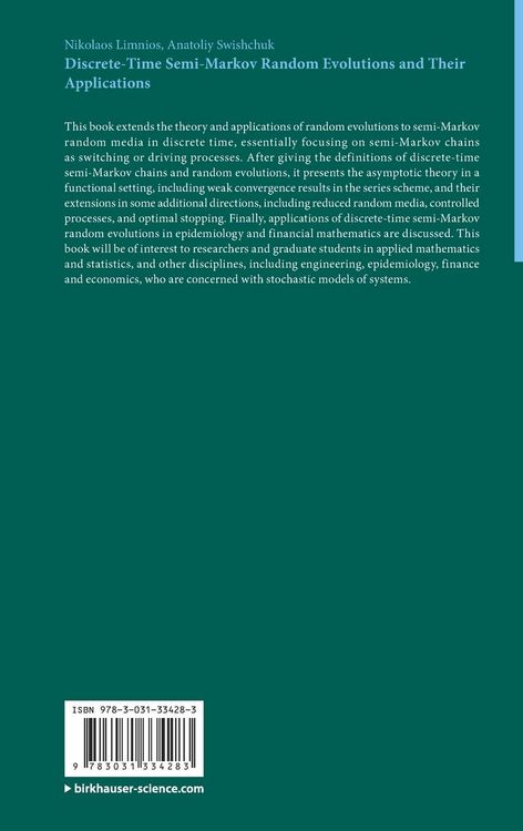 Produktbild: Discrete-Time Semi-Markov Random Evolutions and Their Applications