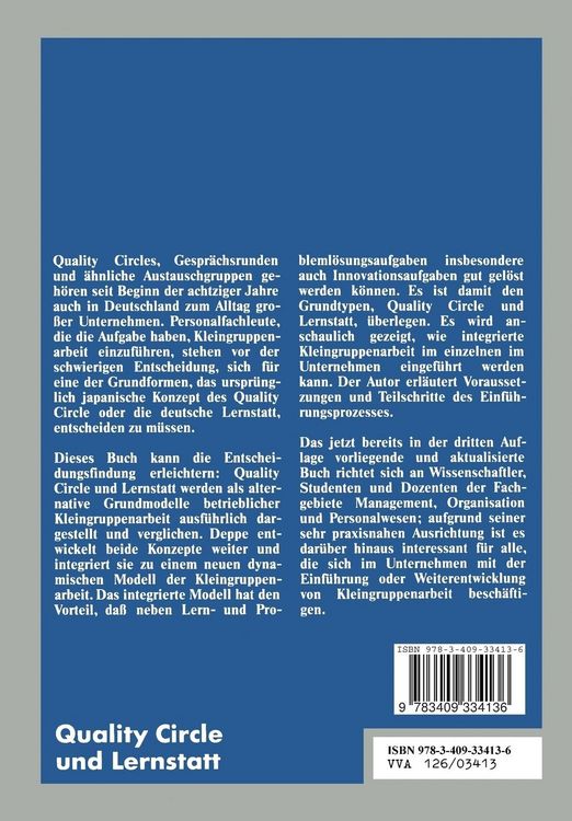 Produktbild: Quality Circle und Lernstatt