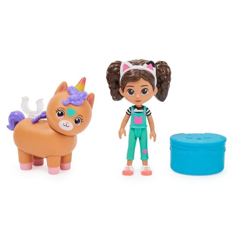 Produktbild: Gabby s Dollhouse, Cat-tivity Set – Kittycorn Pferd - Set mit Gabby und Regenbogeneinhorn Kico