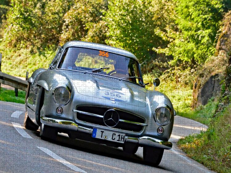 Produktbild: CALVENDO Puzzle Mercedes 300SL Fl&uuml;gelt&uuml;rer - 1954 | 2000 Teile Lege-Gr&ouml;&szlig;e 90x67cm Foto-Puzzle f&uuml;r gl&uuml;ckliche Stunden