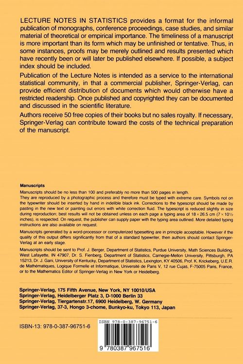 Produktbild: Statistical Information and Likelihood