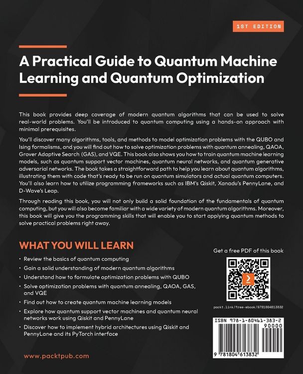 Produktbild: A Practical Guide to Quantum Machine Learning and Quantum Optimisation