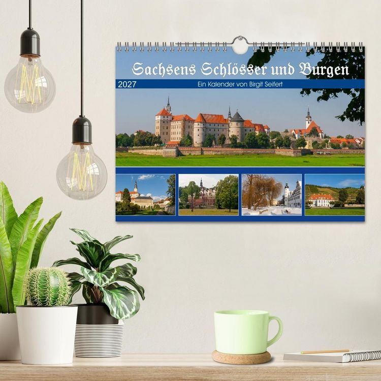 Produktbild: Sachsens Schl&ouml;sser und Burgen (Wandkalender 2027 DIN A4 quer), CALVENDO Monatskalender