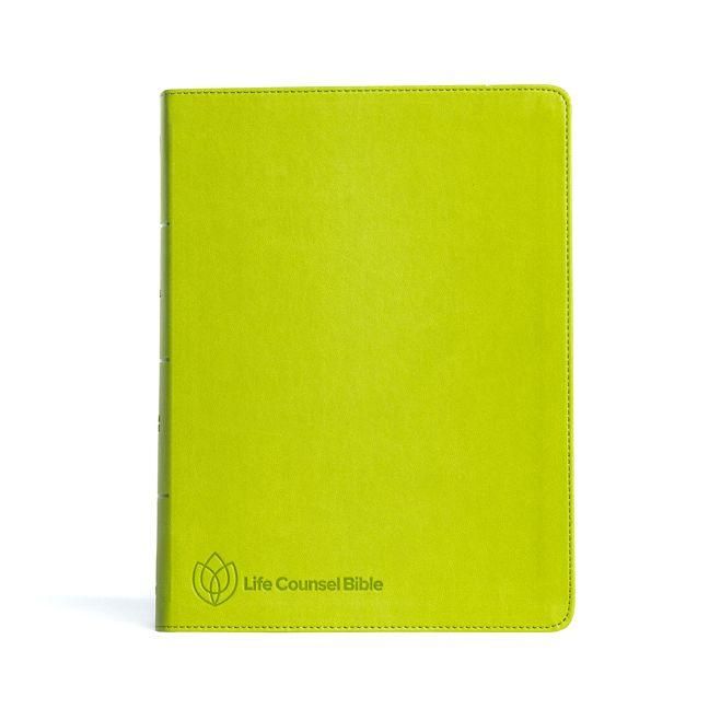 Produktbild: CSB Life Counsel Bible, Apple Green Leathertouch, Indexed