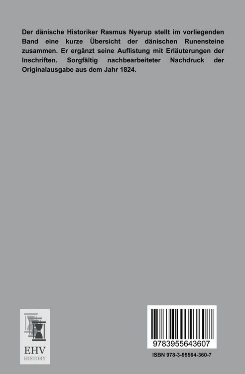 Produktbild: Verzeichnis der in D&auml;nemark 1824 noch vorhandenen Runensteine