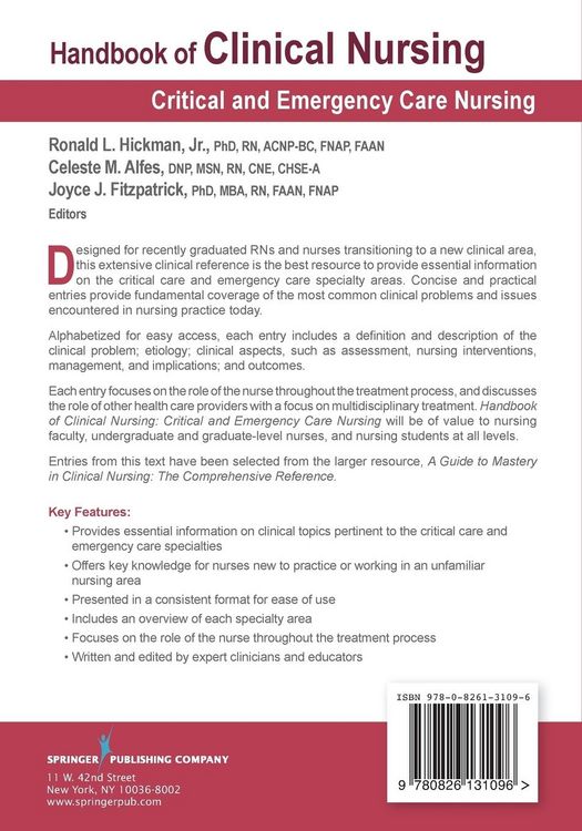 Produktbild: Handbook of Clinical Nursing