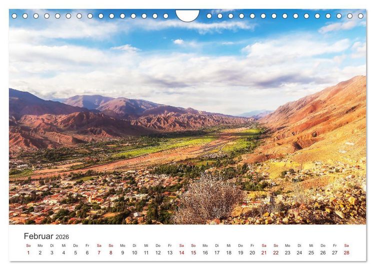 Produktbild: Argentinien - vielseitig und kontrastreich (Wandkalender 2026 DIN A4 quer), CALVENDO Monatskalender