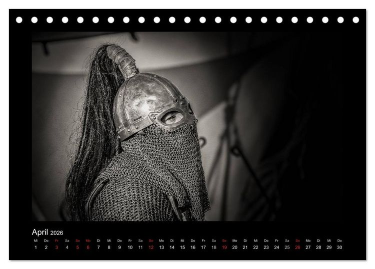 Produktbild: Wikinger und Krieger (Tischkalender 2026 DIN A5 quer), CALVENDO Monatskalender