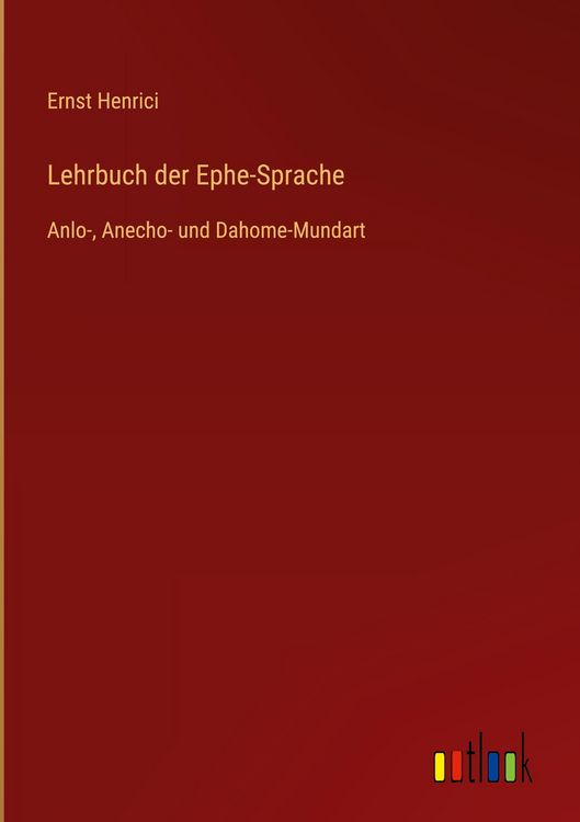 Produktbild: Lehrbuch der Ephe-Sprache