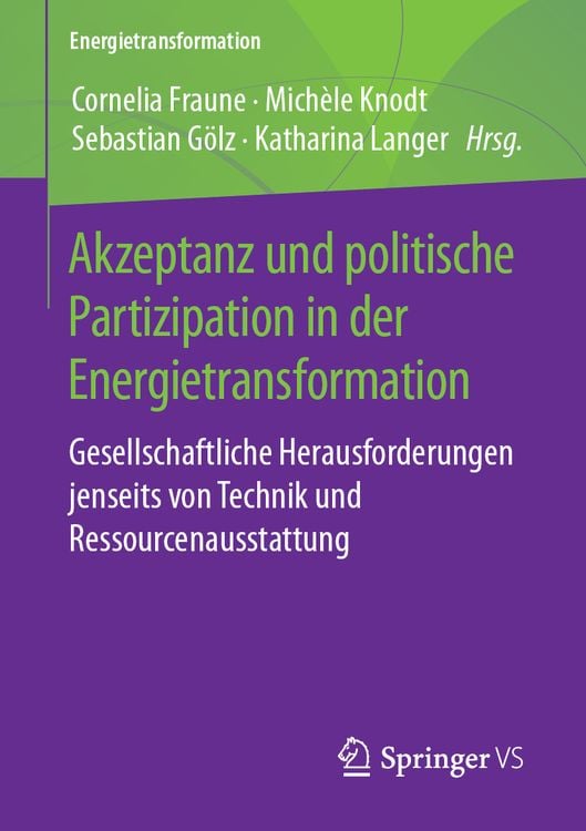 Produktbild: Akzeptanz und politische Partizipation in der Energietransformation