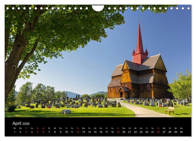Produktbild: Traumziel Norwegen 2026 (Wandkalender 2026 DIN A4 quer), CALVENDO Monatskalender