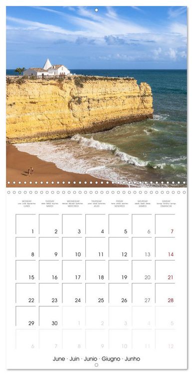 Produktbild: Algarve - Portugal's picturesque coastal landscapes (Wall Calendar 2026 12 &times; 12 Inch) CALVENDO 12 Month Wall Calendar
