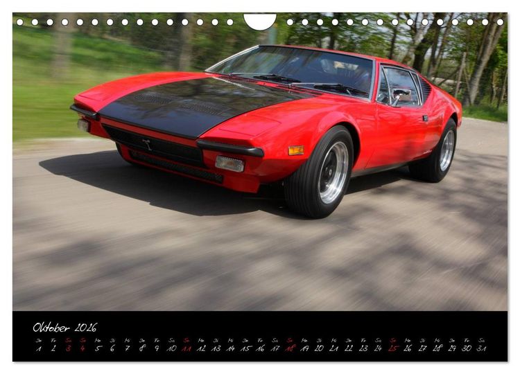 Produktbild: De Tomaso Pantera (Wandkalender 2026 DIN A4 quer), CALVENDO Monatskalender