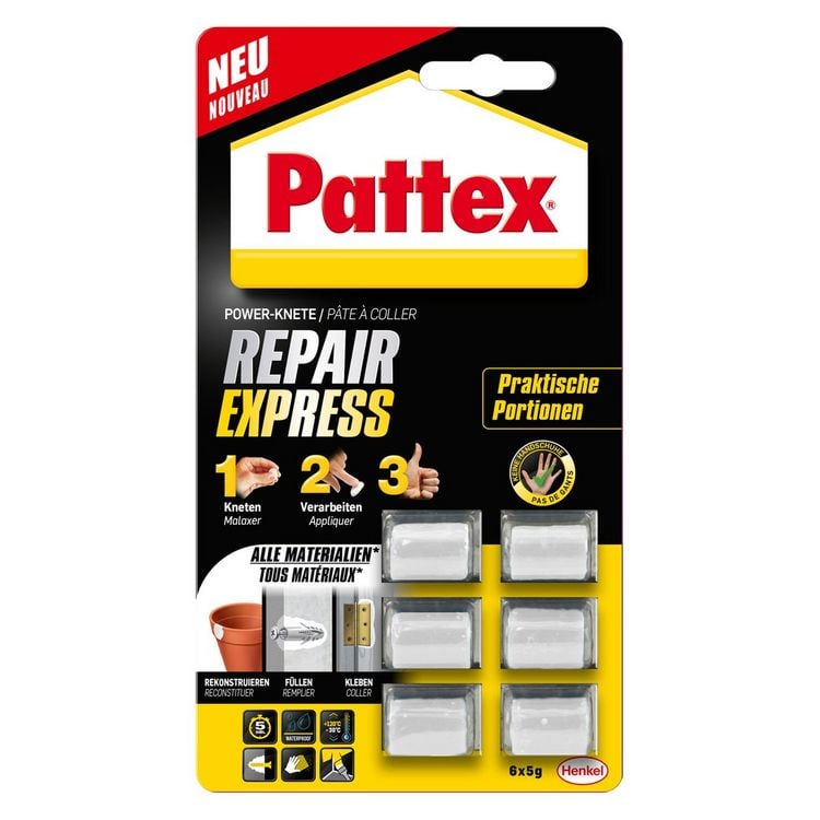 Produktbild: STAEDTLER Pattex Power Knete Repair Express 6x5g