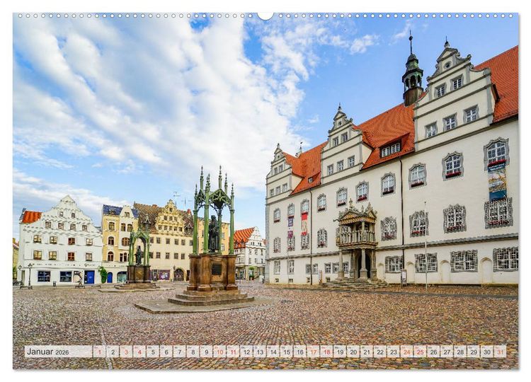 Produktbild: Lutherstadt Wittenberg Impressionen (hochwertiger Premium Wandkalender 2026 DIN A2 quer), Kunstdruck in Hochglanz