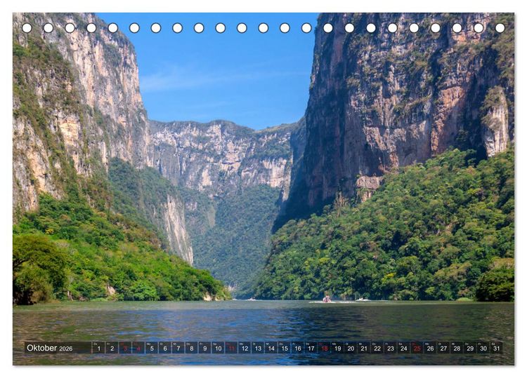 Produktbild: Mexiko, eine Fotoreise (Tischkalender 2026 DIN A5 quer), CALVENDO Monatskalender