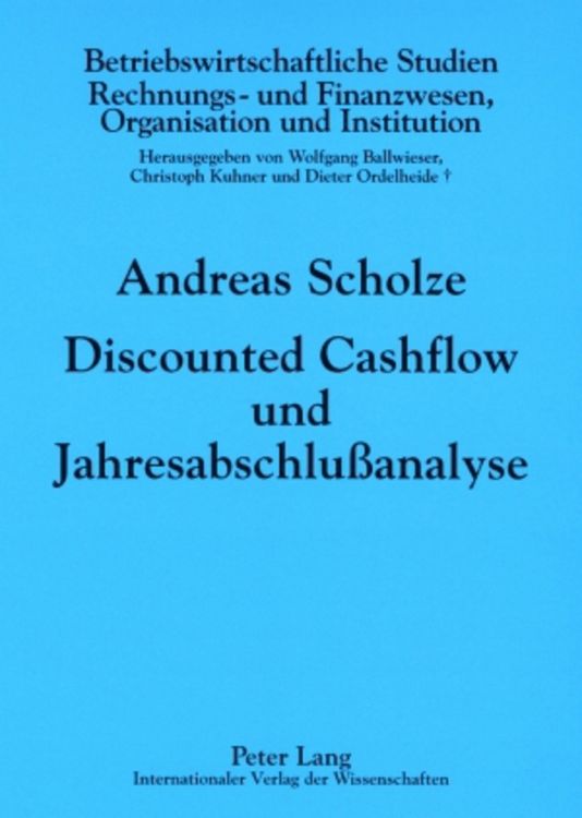 Produktbild: Discounted Cashflow und Jahresabschlu&szlig;analyse