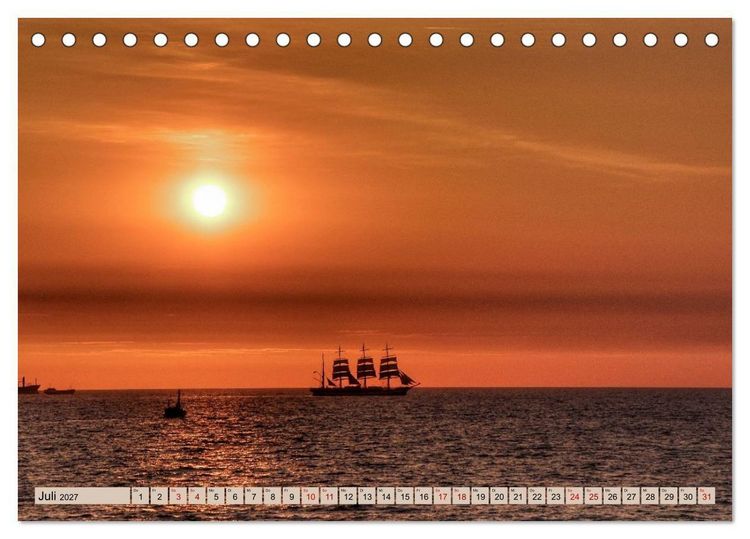 Produktbild: Hanse Sail - Rostock. Du bist so sch&ouml;n (Tischkalender 2027 DIN A5 quer), CALVENDO Monatskalender