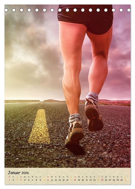 Produktbild: Joggen - mein Sport (Tischkalender 2026 DIN A5 hoch), CALVENDO Monatskalender