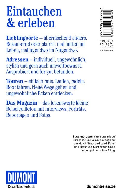 Produktbild: DUMONT Reise-Taschenbuch Reiseführer La Palma