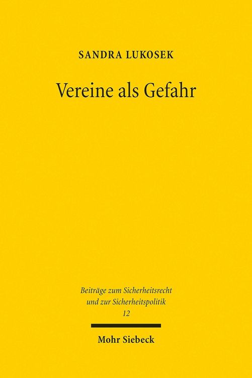 Produktbild: Vereine als Gefahr