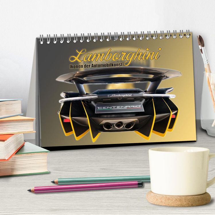Produktbild: Ikonen der Automobilkunst (Tischkalender 2025 DIN A5 quer), CALVENDO Monatskalender