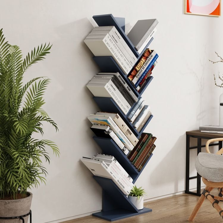 Produktbild: Holz Aufbewahrung Stand Regal B&uuml;cher Nulis XL