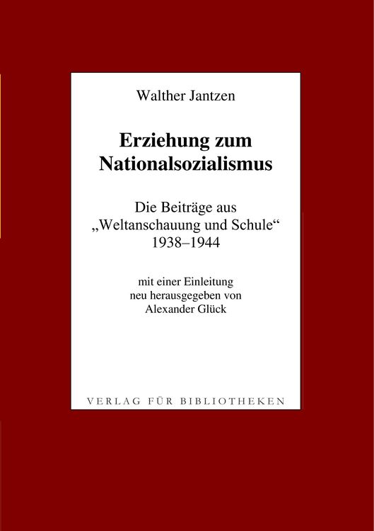 Produktbild: Erziehung zum Nationalsozialismus
