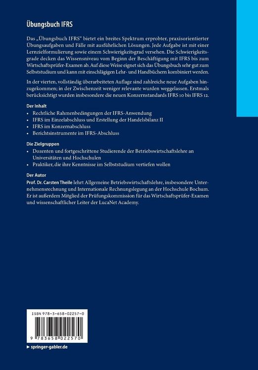 Produktbild: Übungsbuch IFRS