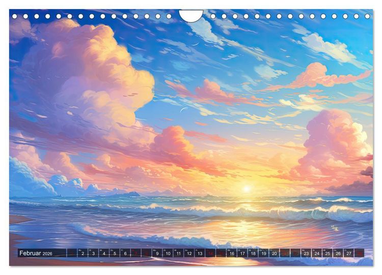 Produktbild: Inspirierende Str&auml;nde (Wandkalender 2026 DIN A4 quer), CALVENDO Monatskalender