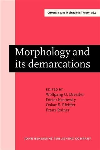 Produktbild: Morphology and its demarcations