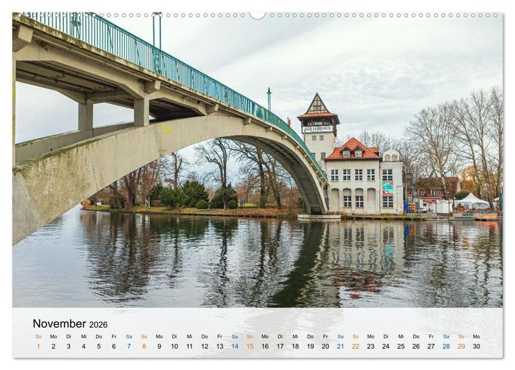 Produktbild: Berliner Wasserwege &ndash; Die Spree und ihre Kan&auml;le (Wandkalender 2026 DIN A2 quer), CALVENDO Monatskalender