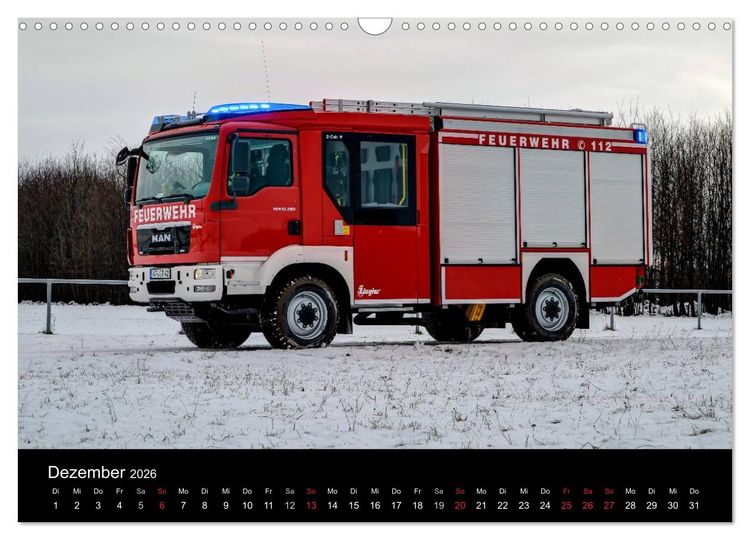 Produktbild: Einsatzfahrzeuge (Wandkalender 2026 DIN A3 quer), CALVENDO Monatskalender