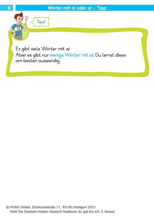 Produktbild: Deutsch-Testblock So gut bin ich! 3. Klasse