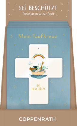 Produktbild: Mein Taufkreuz (Porzellan) - Sei besch&uuml;tzt